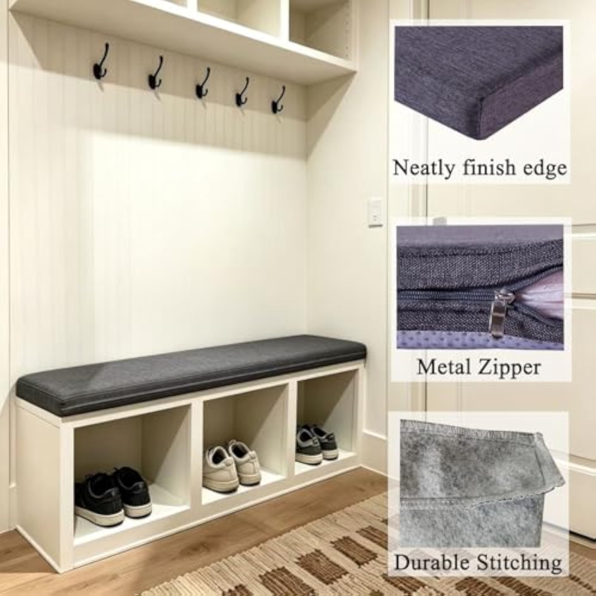 Piano Bench Cushion 30x14 Inch for Indoor